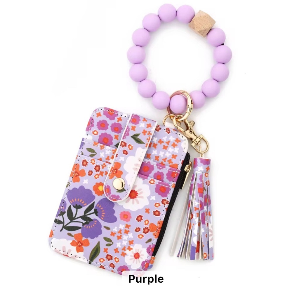NWT Boho Wristlet Combo Lavender Floral OS - Picture 3 of 5